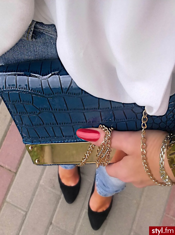 uwielbiam czerwone pazurki - Kopertówka Torebki Moda