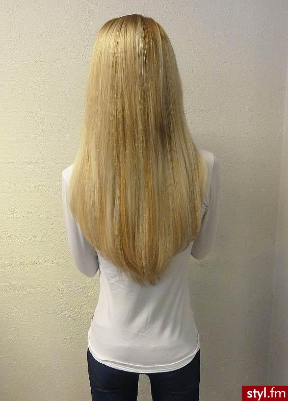 Blond Rozpuszczone Proste Na co dzień Długie Fryzury
