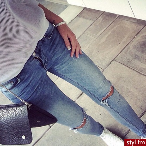 Jeansy Spodnie Moda