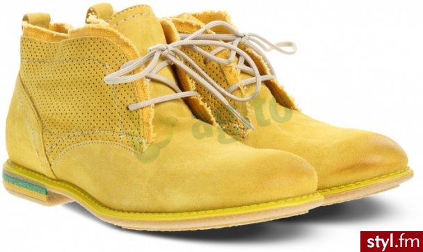 VENEzIA Buty za kostkę ES ażurowe żółte 406024 - Pozostałe Buty Moda