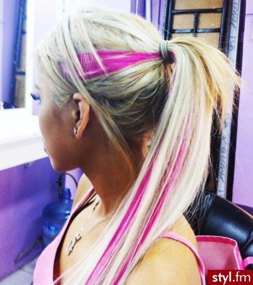  - Blond Rozpuszczone Proste Na co dzień Długie Fryzury