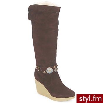 Sans Interdit BUTY HECTAR Brown - Kozaki Buty Moda