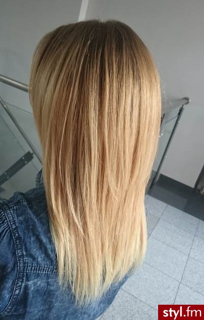 Blond Rozpuszczone Proste Na co dzień Długie Fryzury