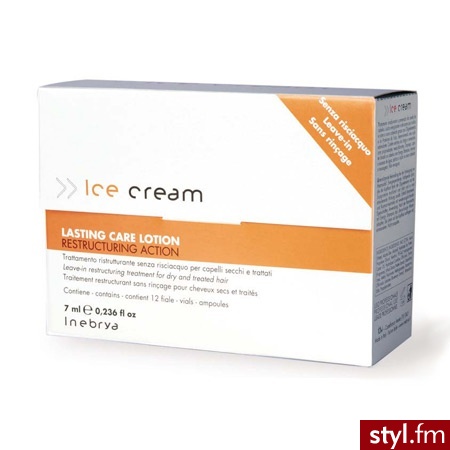 Inebrya Ice Cream Lasting Care, lotion rekonstruujący, 12x7 ml - Emu Buty Moda