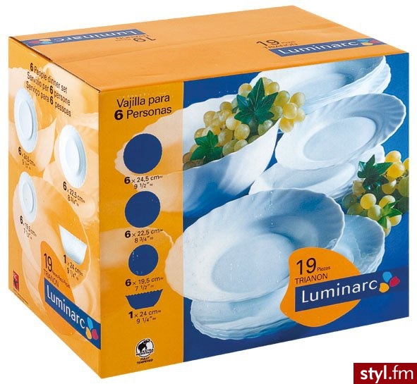 Luminarc Serwis Obiadowy Trianon 19 cz. 03994 - Pozostałe Biżuteria Moda