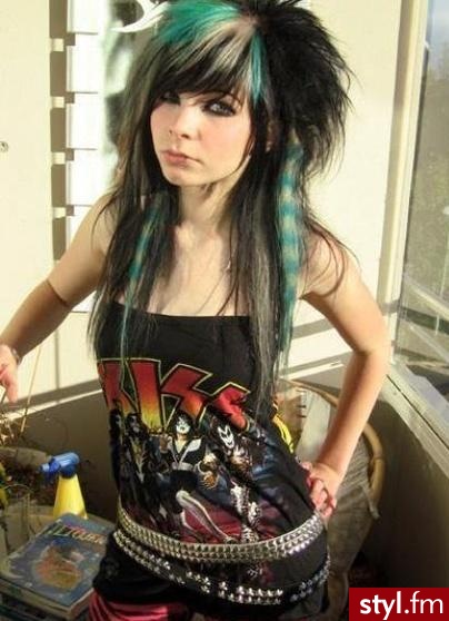 EMO Alternatywne Średnie Fryzury