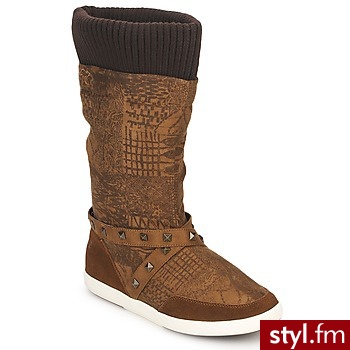 Kangaroos BUTY FLORY Light / Brązowy - Kozaki Buty Moda