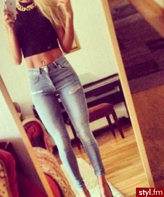 Jeansy Spodnie Moda