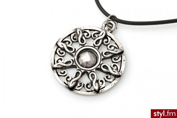 Jubileo.pl AMULET SOLARNY CELTYCKI kolor stare srebro gothic amulety aj455 - Wisiorki Biżuteria Moda