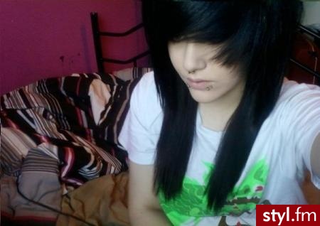 EMO Alternatywne Średnie Fryzury