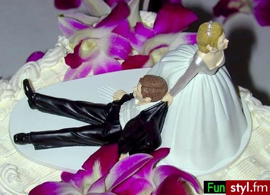 ozdoba na tort - Dekoracje ślubne Ślub Moda