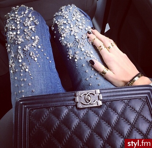 Jeansy Spodnie Moda
