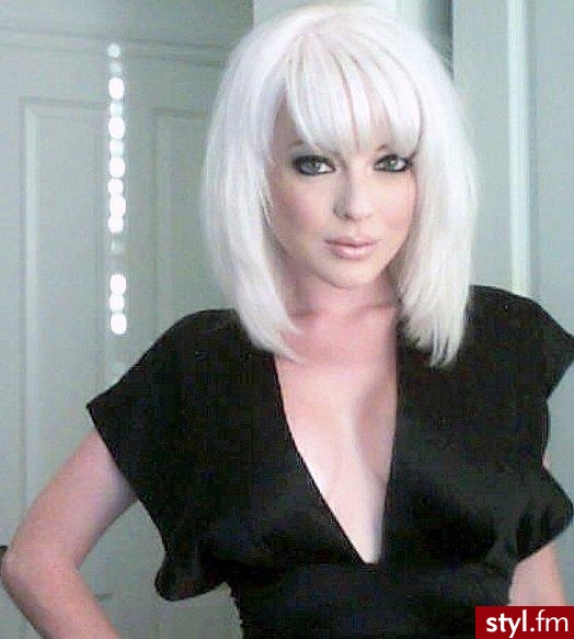 Blond Rozpuszczone Proste z grzywką Na co dzień Średnie Fryzury