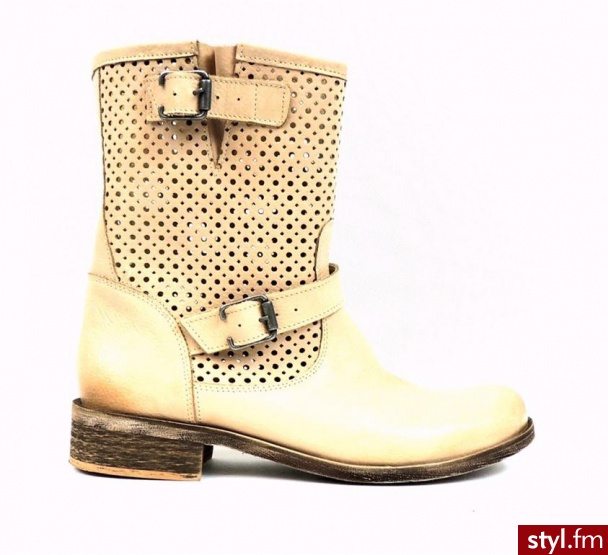 Mr Tops Botki wiosenne 0760434D - Botki Buty Moda