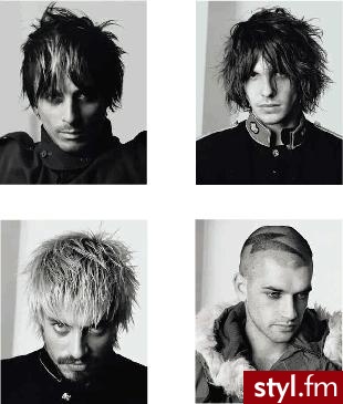 wzory na włosy. Fryzury dla odważnych. wzory na włosy - Internetowy Katalog Fryzur IKF.com.pl, propozycje fryzur na każdą okazję np. fryzury fale - Punk Rock Alternatywne Średnie Fryzury