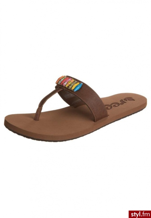 Reef UGANDAL 5 Japonki brązowy - Klapki Buty Moda