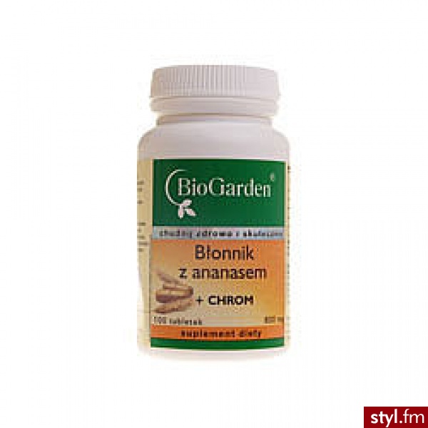 Biogarden Błonnik Z Ananasem + Chrom X 100 Tabl (Biogarden) - Broszki Biżuteria Moda