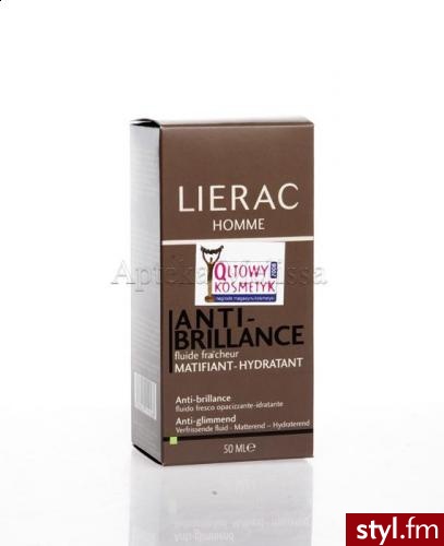 LIERAC HOMME ANTI BRILLIANCE Lekka emulsja o działaniu matującym 50 ml +6 ml lierac homme anti rides - Emu Buty Moda