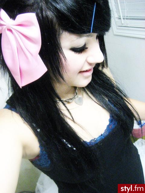 EMO Alternatywne Średnie Fryzury