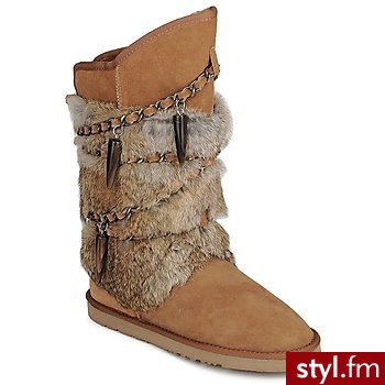 Australia Luxe BUTY ATILIA Brown - Kozaki Buty Moda