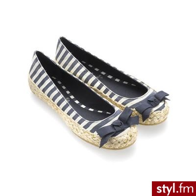 Monsoon Accessorize - Striped Bow Woven Border Navy Pumps - Polyvore. Pobrano ze strony: http://www.polyvore.com/monsoon_accessorize_striped_bow_woven/thing?id=4603089 - Pozostałe Buty Moda