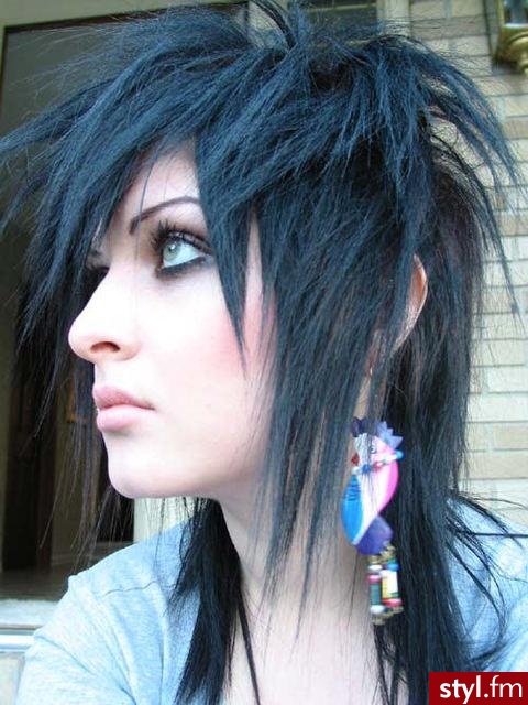 EMO Alternatywne Średnie Fryzury
