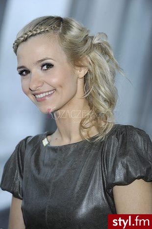 Blond Upięcie Proste Wieczorowe Długie Fryzury