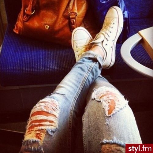 Jeansy Spodnie Moda
