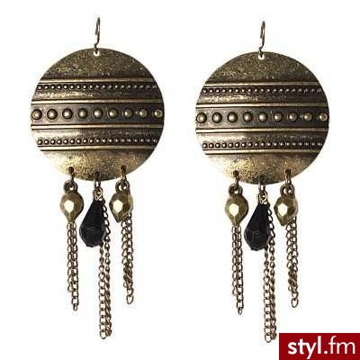 Disc Drop Earrings - Polyvore. Pobrano ze strony: http://www.polyvore.com/disc_drop_earrings/thing?id=7652532 - Pozostałe Dodatki Moda