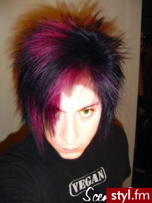 EMO Alternatywne Średnie Fryzury