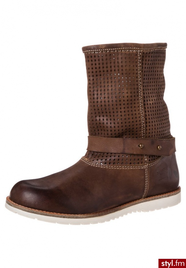 Rugged Eagle WINNI Botki kowbojki i motocyklowe brązowy Winni - Botki Buty Moda