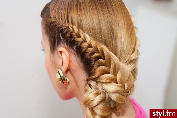 Blond Upięcie Proste Na co dzień Średnie Fryzury