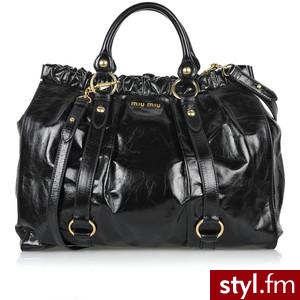 Miu Miu Waxed-leather cross-body bag - Polyvore. Pobrano ze strony: http://www.polyvore.com/miu_waxed-leather_cross-body_bag/thing?id=18901176 - Pozostałe Torebki Moda