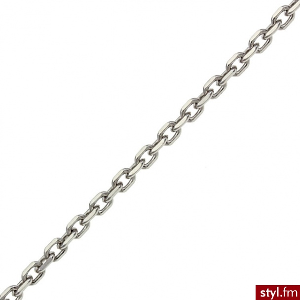 Srebrny Łańcuszek Diamentowany Ankier 65 cm; ᴓ 1,7 mm - Łańcuszki Biżuteria Moda
