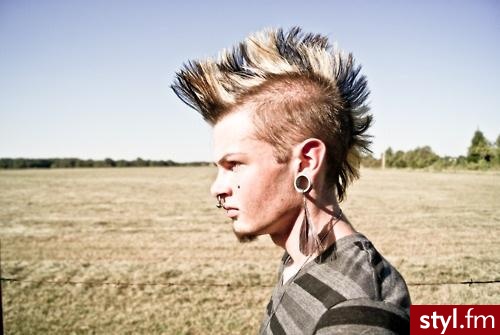 Kolorowe Punk Rock Alternatywne Krótkie Męskie Fryzury