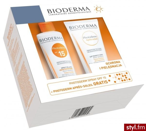 BIODERMA PHOTODERM SPRAY SPF 15 200 ml + BIODERMA PHOTODERM APRES SOLEIL EMULSJA PO OPALANIU 100 ml - Emu Buty Moda