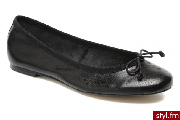 Georgia Rose Balerinki Fancine by (Czarny) - Balerinki Buty Moda
