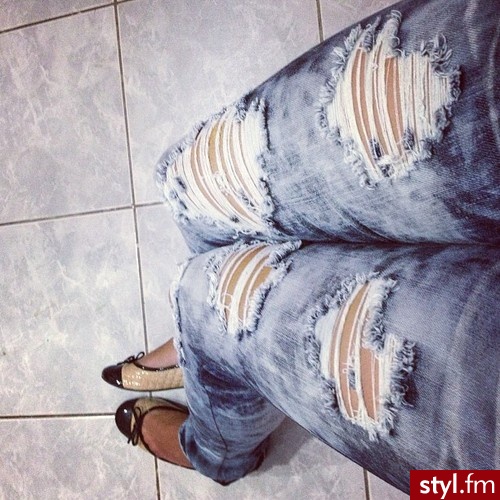 Jeansy Spodnie Moda
