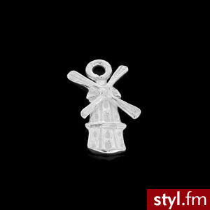 Zawieszka charms wiatrak srebro próby 925 - Wisiorki Biżuteria Moda