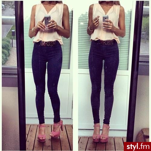 Jeansy Spodnie Moda