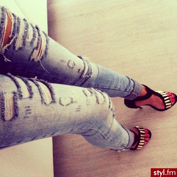 Jeansy Spodnie Moda