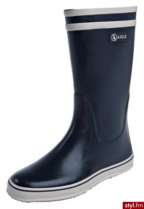 Aigle MALOUINE Botki niebieski - Botki Buty Moda