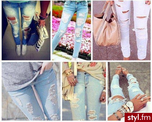 Jeansy Spodnie Moda