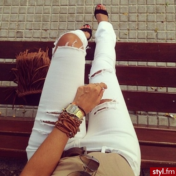 Jeansy Spodnie Moda