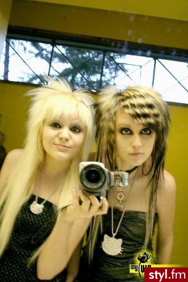 EMO Alternatywne Średnie Fryzury