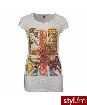 T-shirt. Bluzka z flagą Wielkiej Brytani. - Pozostałe Ciuchy Moda