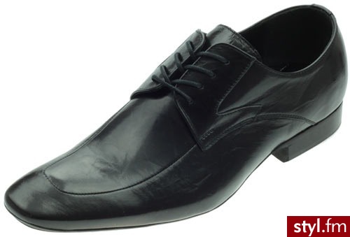 Domeno Półbuty 1431 Czarny - Półbuty Buty Moda