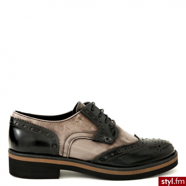 Venezia PÓŁBUTY SZNUROWANE 5406 NERTAUP - Półbuty Buty Moda