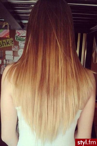 Blond Rozpuszczone Proste Na co dzień Długie Fryzury