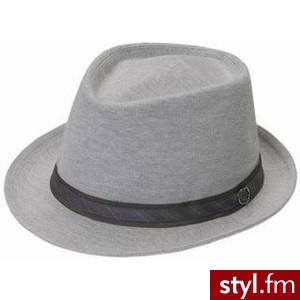 Cotton Fedora Light Gray - One Size - Polyvore. Pobrano ze strony: http://www.polyvore.com/cotton_fedora_light_gray_one/thing?id=16016744 - Nakrycia głowy Dodatki Moda